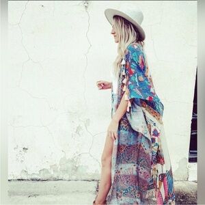 🌸 Aratta Silent Journey Kimono Fields Of Happiness Anthropologie